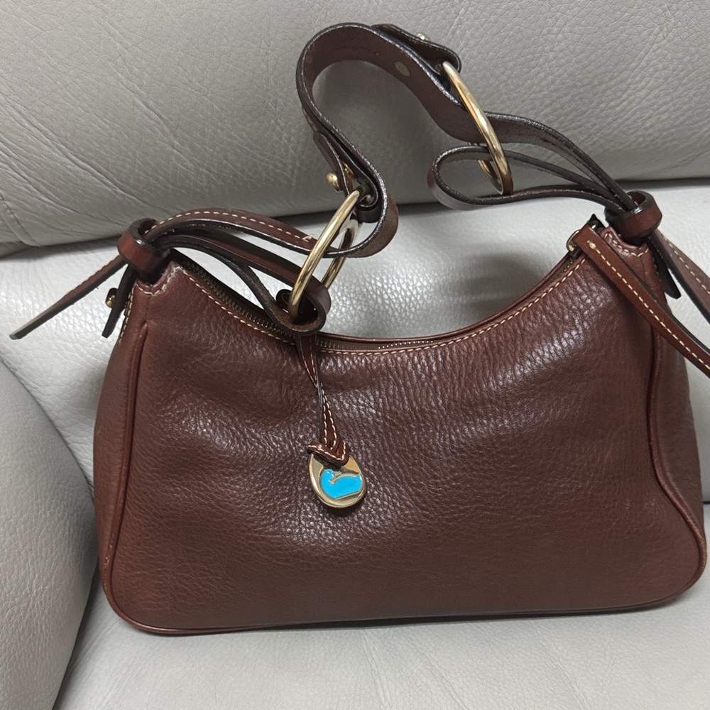 Dooney & Bourke Brown Leather Shoulder Bag